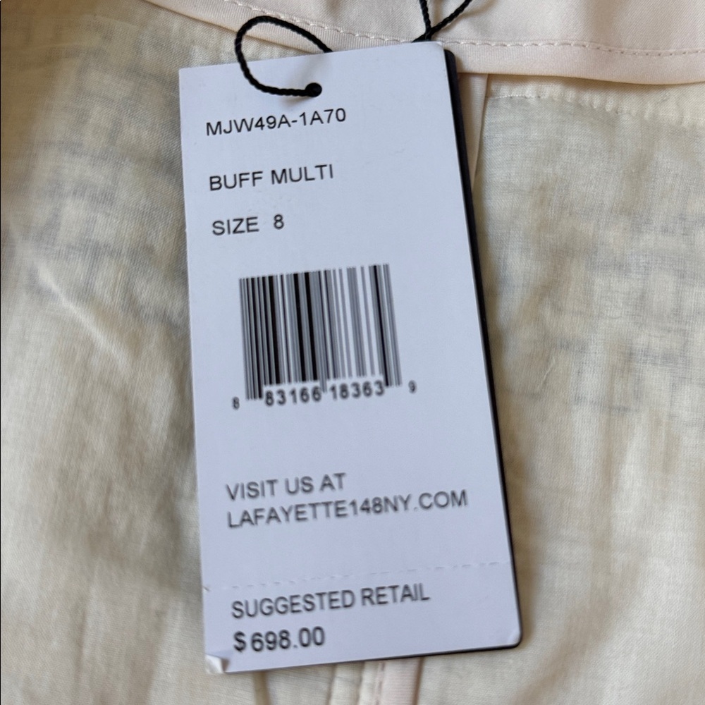 Lafayette 148 New York Pria Striped Jacquard Jacket size 8 Multi New With Tags - Picture 6 of 6